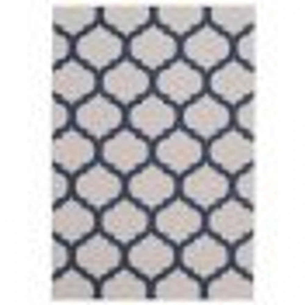 Corfu Indoor/Outdoor Grey, Navy Rug