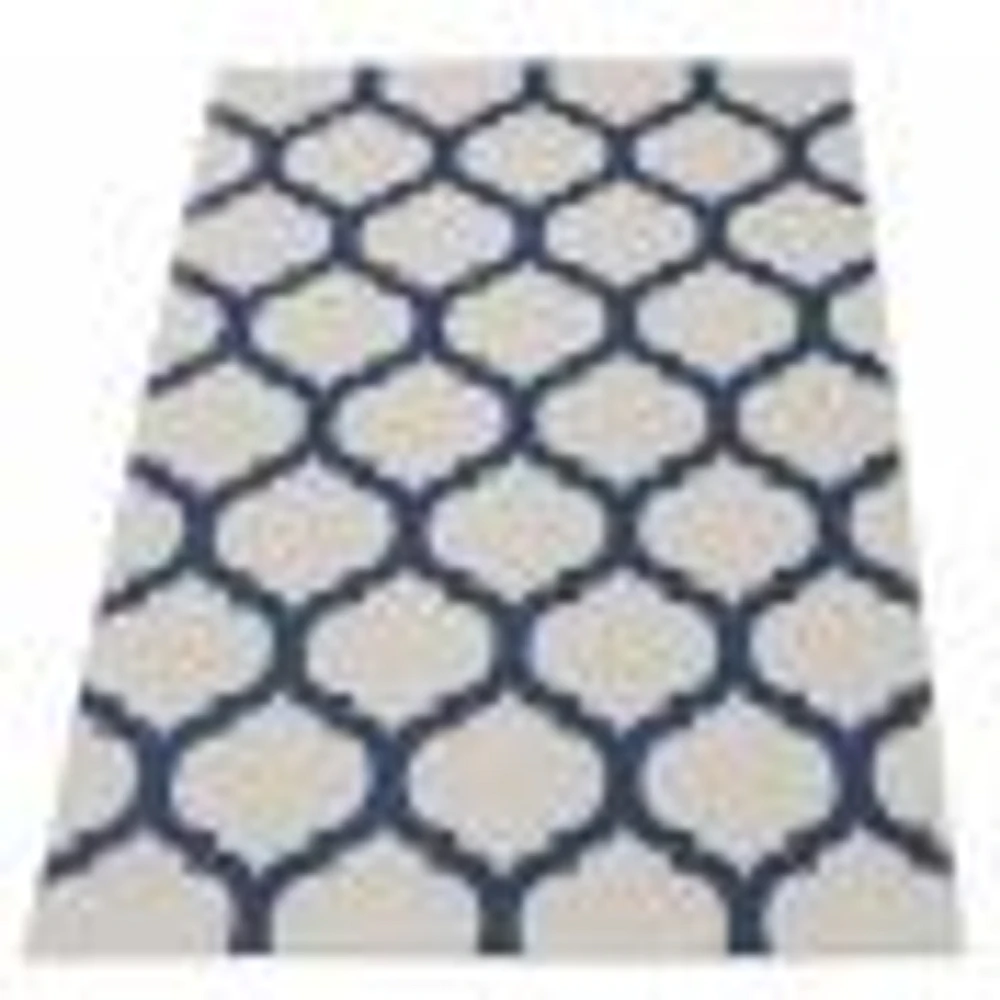 Corfu Indoor/Outdoor Grey, Navy Rug