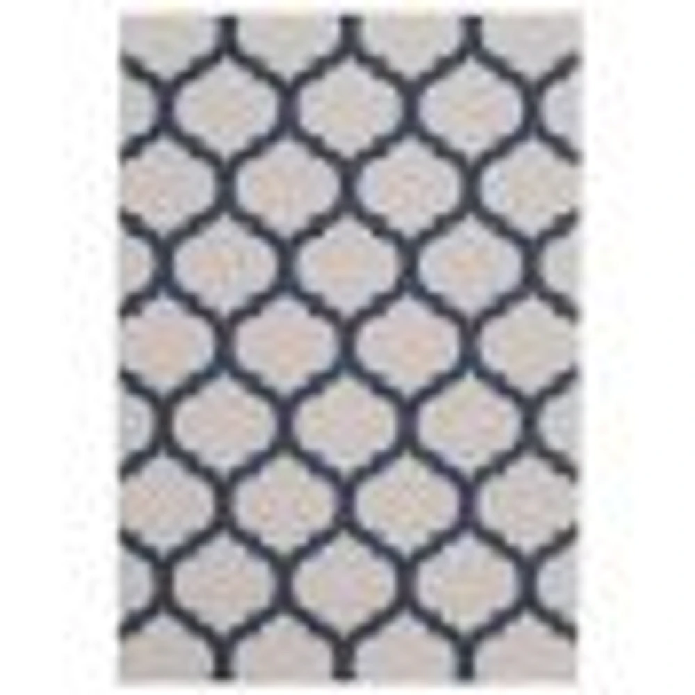 Corfu Indoor/Outdoor Grey, Navy Rug