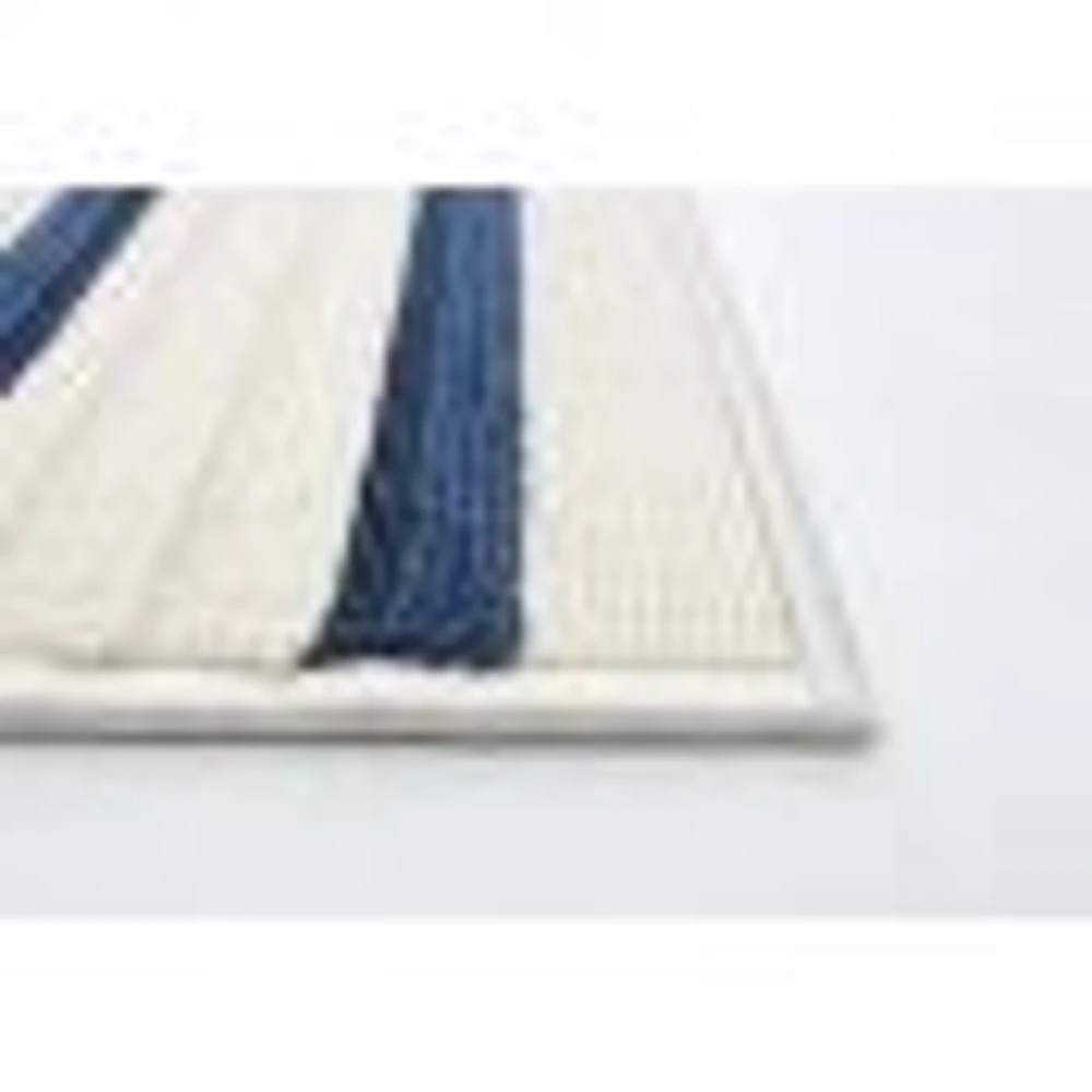 Paros Indoor/Outdoor Blue, Ivory Rug