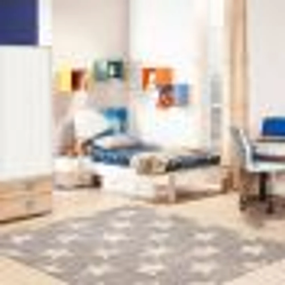 Tapis Stars gris clair