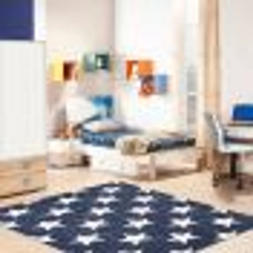 Stars Navy Rug