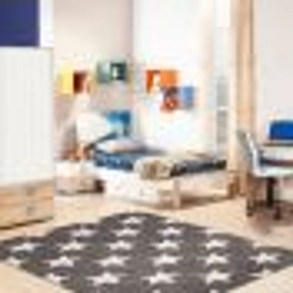 Stars Grey Rug