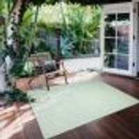 Tapis Intérieur/Extérieur Gardenia Diamond vert clair