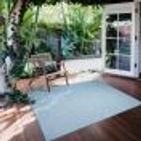 Gardenia Diamond Indoor/ Outdoor Light Blue Rug