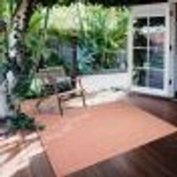 Gardenia Diamond Indoor/ Outdoor Coral Rug