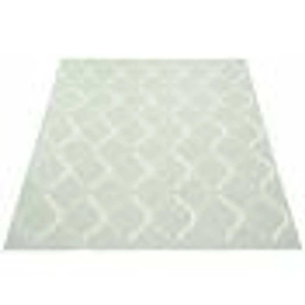 Gardenia Abstract Indoor/ Outdoor Mint Rug