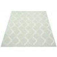 Gardenia Abstract Indoor/ Outdoor Mint Rug