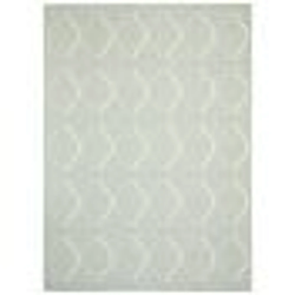 Gardenia Abstract Indoor/ Outdoor Mint Rug