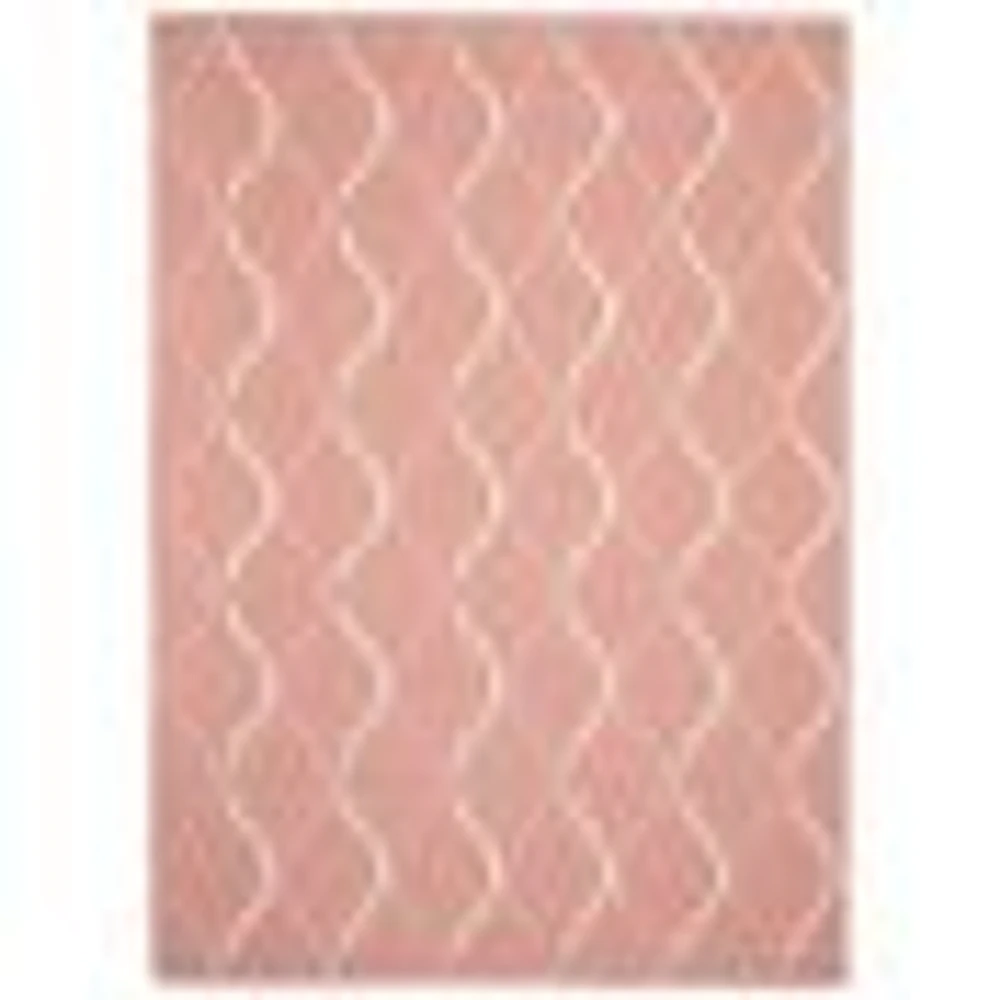 Gardenia Abstract Indoor/ Outdoor Coral Rug