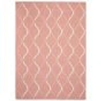 Gardenia Abstract Indoor/ Outdoor Coral Rug