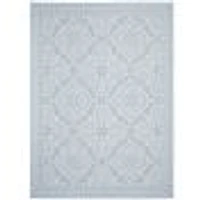 Gardenia Traditional Indoor/ Outdoor Light Blue Rug