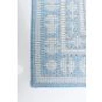 Gardenia Traditional Indoor/ Outdoor Light Blue Rug