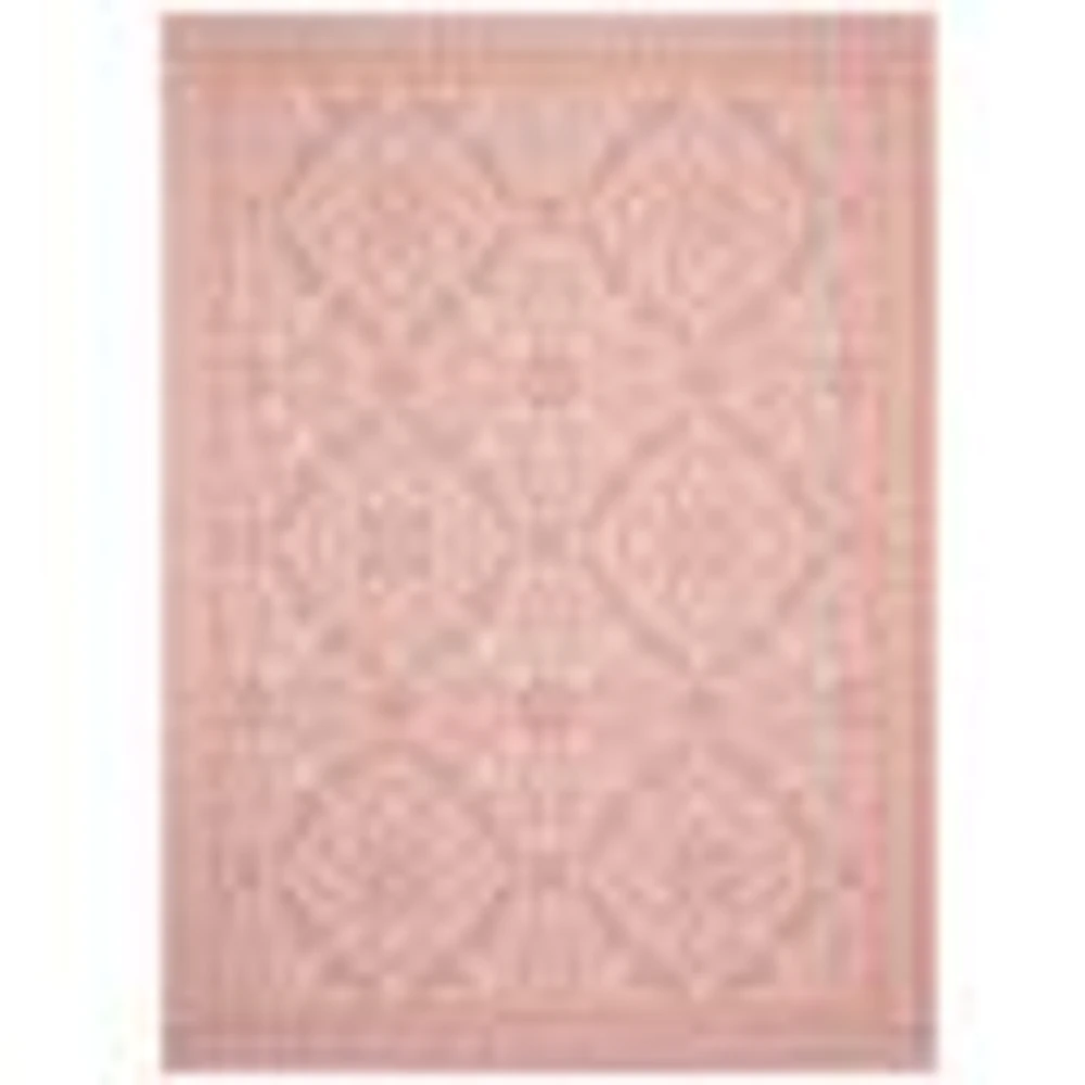 Gardenia Traditional Indoor/ Outdoor Coral Rug