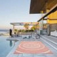 Gardenia Modern Indoor/ Outdoor Coral Rug