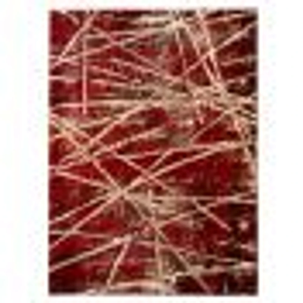 Tapis Daphne rouge