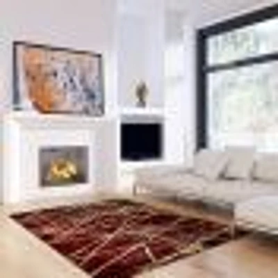 Tapis Daphne rouge