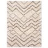 Suzana Contemporary Cream Shag Rug