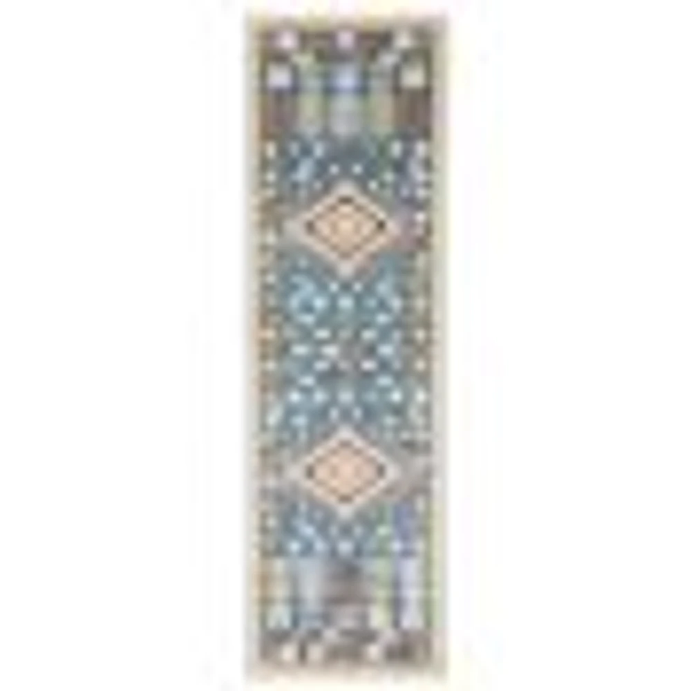 Aqua Gypsy Contemporary Area Rug