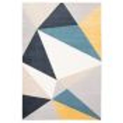 Aqua Gemma Contemporary Area Rug