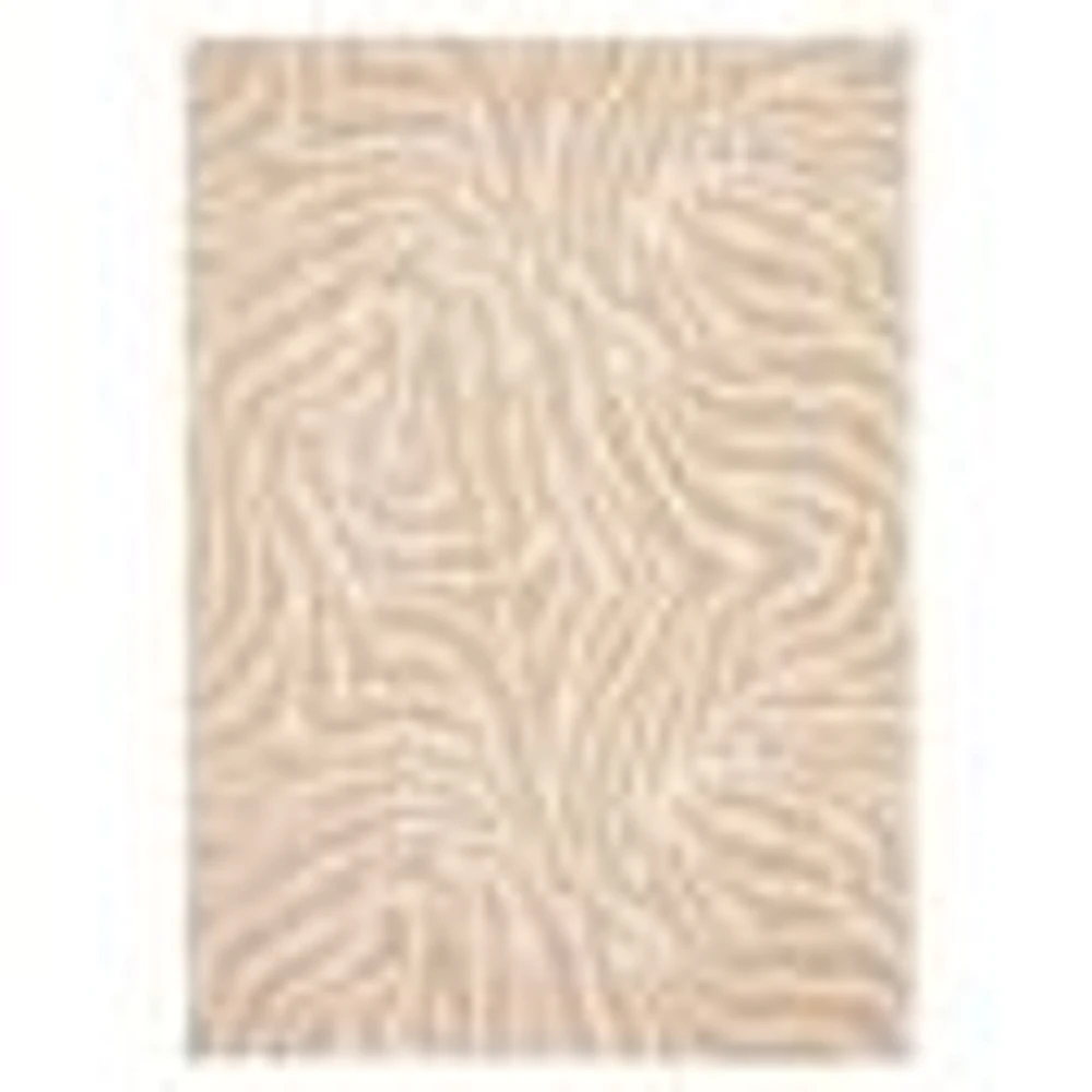 Zendaya tapis taupe contemporain