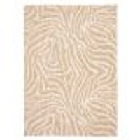 Zendaya tapis taupe contemporain