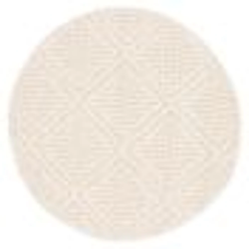 Tosca Contemporary Round Taupe Area Rug