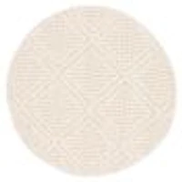 Tosca Contemporary Round Taupe Area Rug