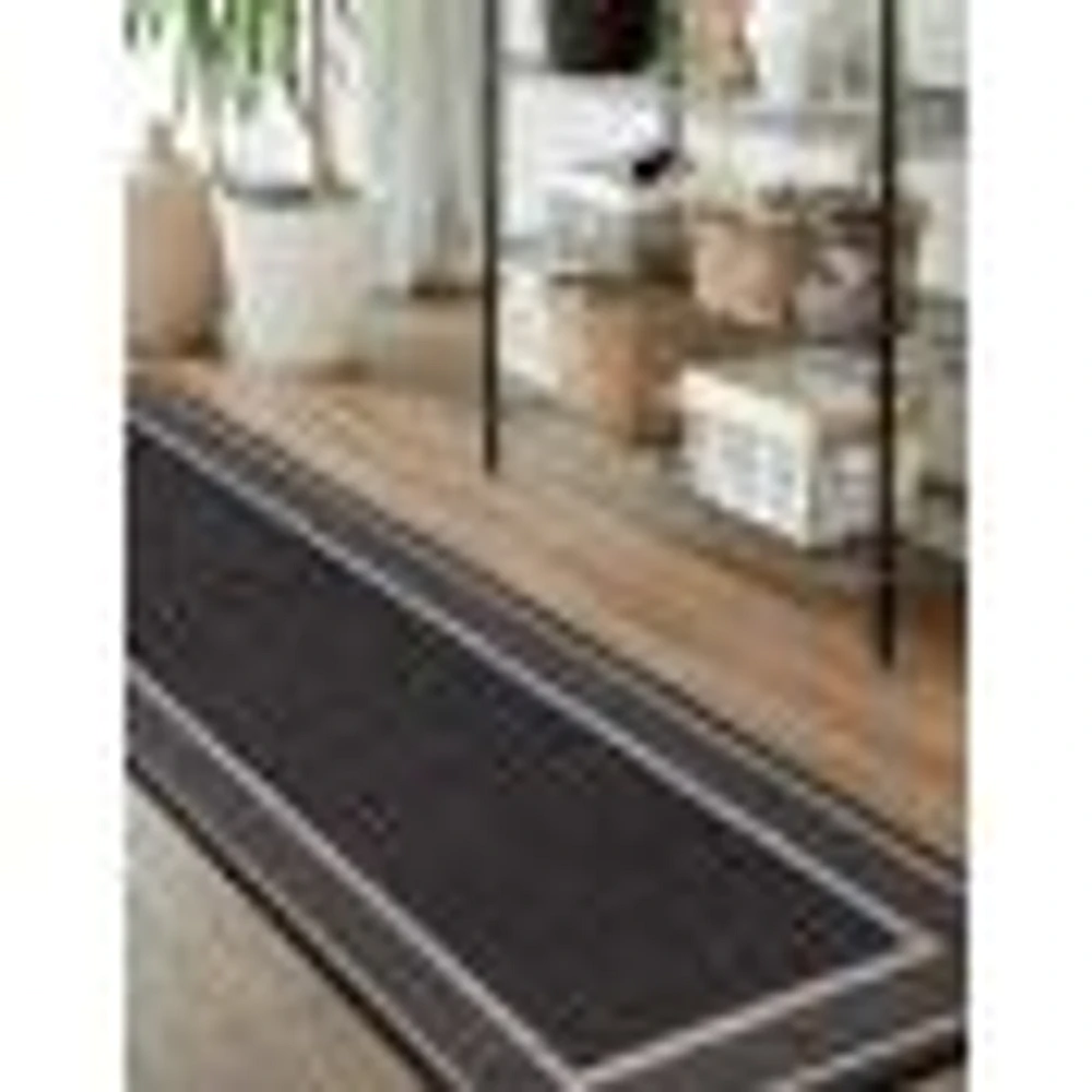 Tapis « Sisal » - Noir et Gris