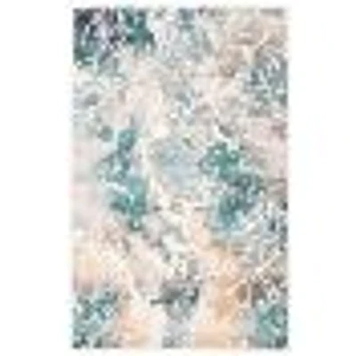 Tapis contemporain turquoise  « Aura »