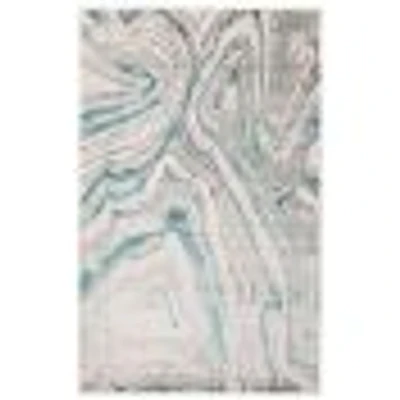 Tapis contemporain turquoise « Zhara »