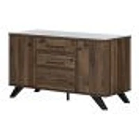 South Shore Furniture Helsy 2-Drawer Credenza with Doors