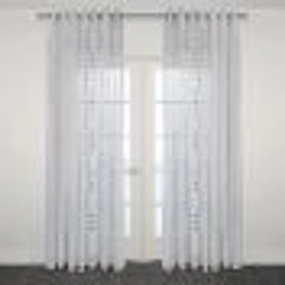 Andria Sheer Jacquard Grommet Curtain