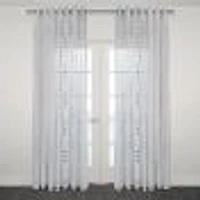 Andria Sheer Jacquard Grommet Curtain