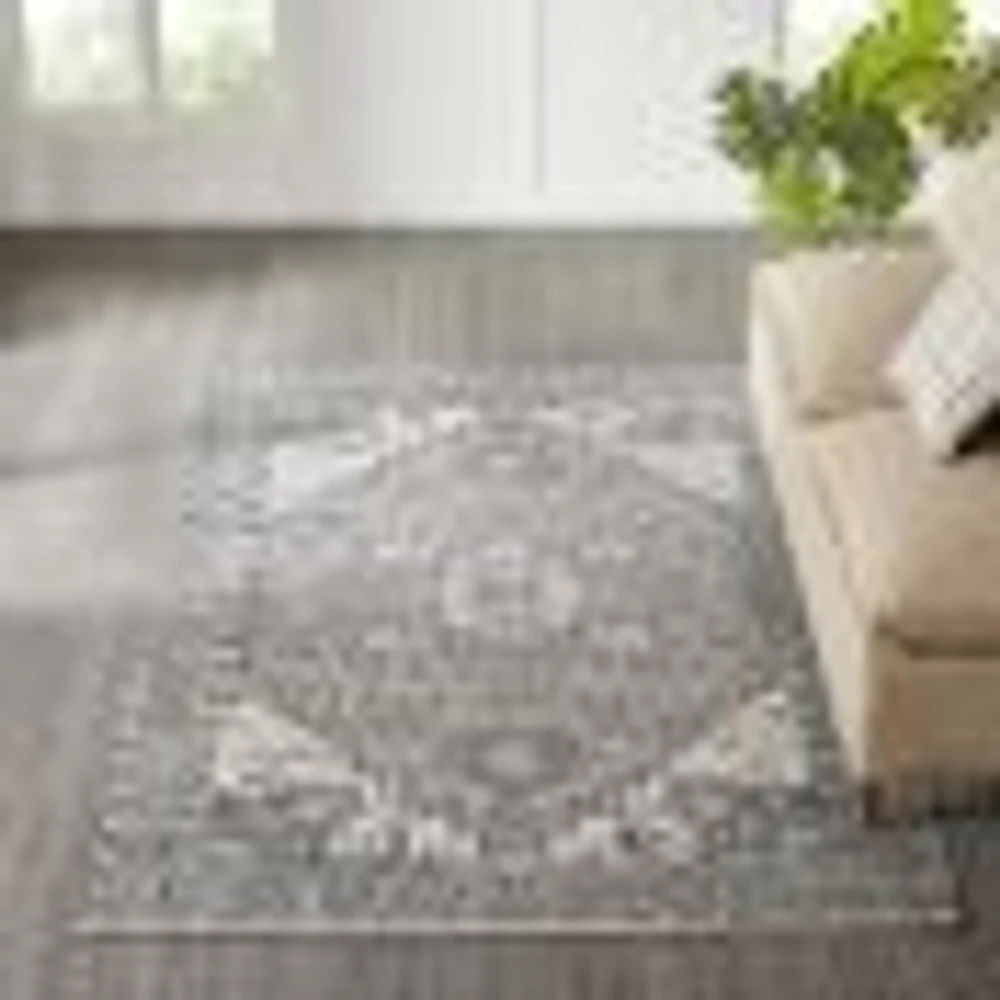 Pongola Natural and Teal Indoor Rug