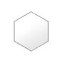 Astra miroir à cadre métallique hexagonal
