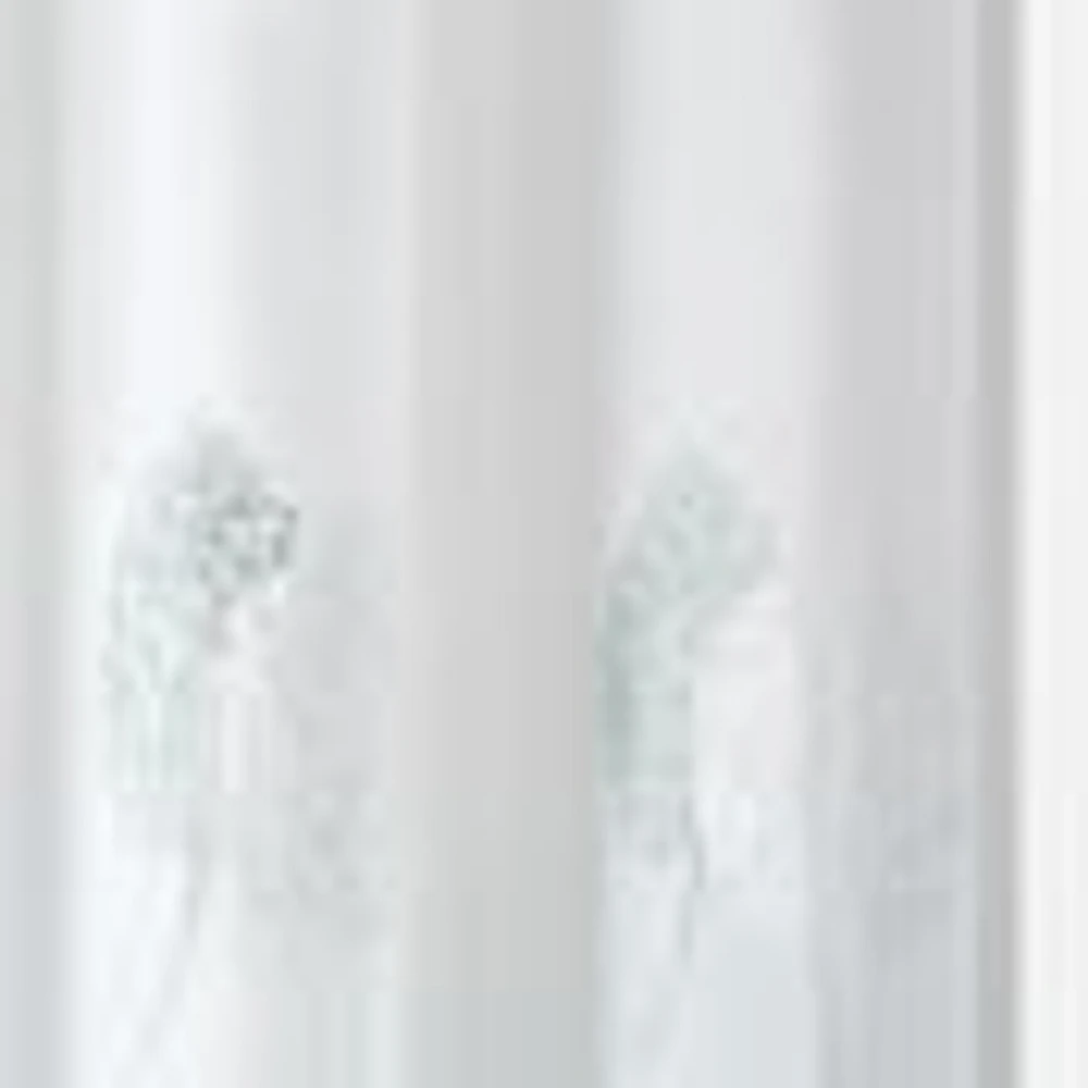 Aura Embroidered Grommet Curtain