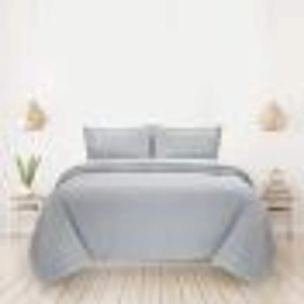 Bordered Waffle Coverlet