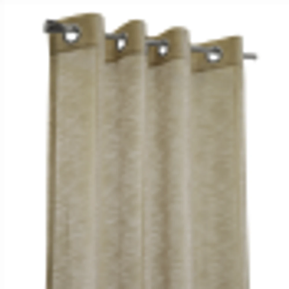 Boucle Semi Sheer Grommet Curtain