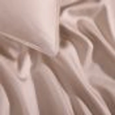 Ensemble de Housse couette solide en percale lavée par Calvin Klein