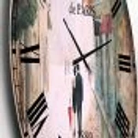 Paris Romance Couples Wall Clock