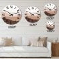 Minimalism Landscape Mountains I Wall Clock