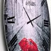 Eiffel View from Paris Street Wall Clock