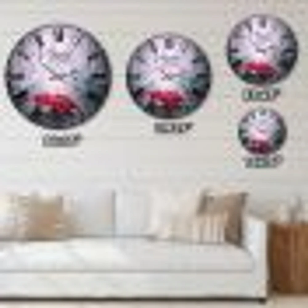 Eiffel View from Paris Street Wall Clock