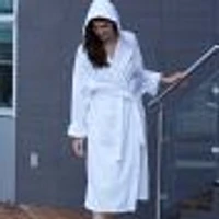 Cotton Hooded Bathrobe