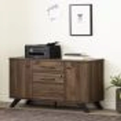 South Shore Furniture Helsy 2-Drawer Credenza with Doors
