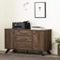 South Shore Furniture Helsy 2-Drawer Credenza with Doors