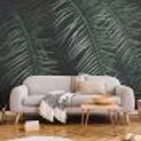 Dark Palm Trees Wallpaper Mural