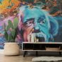 Einstein Street Art Wallpaper Mural