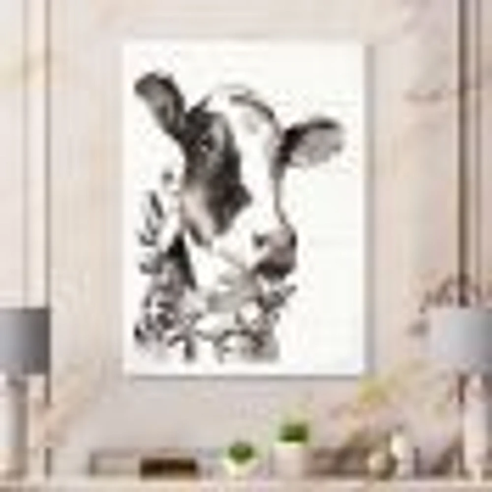 Cow Portrait Counrty Life  Wall Art